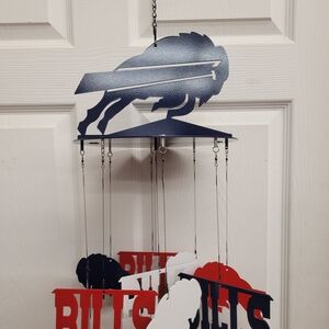Buffalo Bills Metal Wind Chime - Blue, Red, White